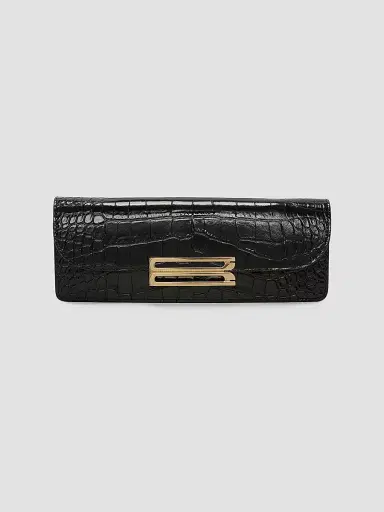 Victoria Beckham Women's Dorian East-West Croc-Embossed Leather Convertible Clutch | Thumbnail 6 Victoria Beckham Women's Dorian East-West Croc-Embossed Leather Convertible Clutch | Thumbnail 6