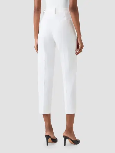 Akris punto Women's Jersey Ferry Pants - Cream - Size 14 | Thumbnail 2