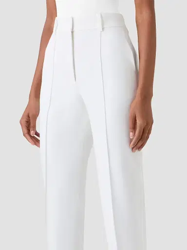 Akris punto Women's Jersey Ferry Pants - Cream - Size 14 | Thumbnail 3