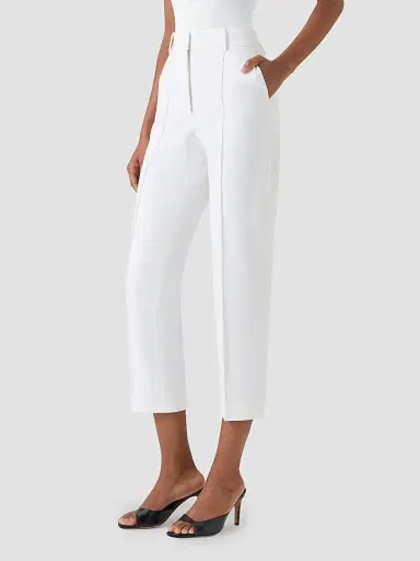 Akris punto Women's Jersey Ferry Pants - Cream - Size 14 | Thumbnail 4