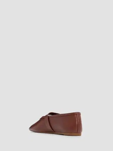 Schutz Women's Vick Leather Mary Janes - Warm Toffee | Thumbnail 4 Schutz Women's Vick Leather Mary Janes - Warm Toffee | Thumbnail 4