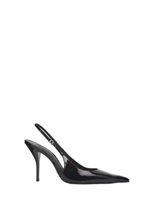 Schutz Women's Diora 100MM Patent Leather Slingback Pumps - Black
