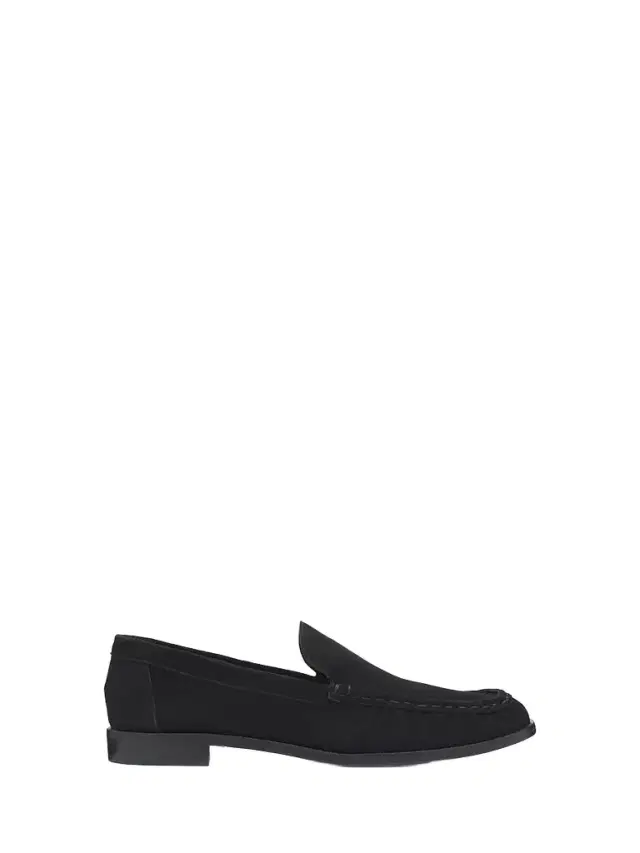 Schutz Women's Tyla Moc Toe Suede Loafers - Black