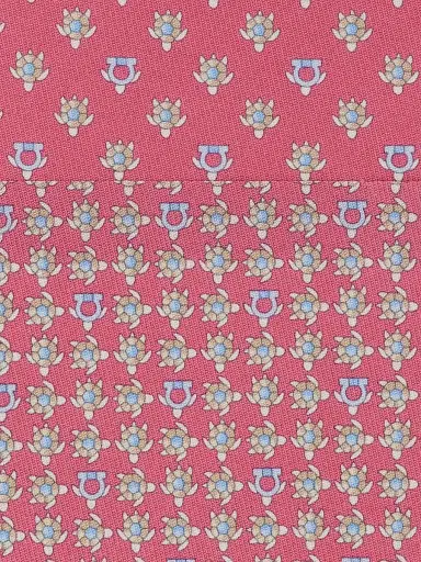 Ferragamo Men's Turtles Print Silk Tie - Rosa | Thumbnail 4