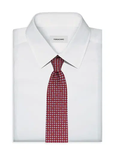 Ferragamo Men's Turtles Print Silk Tie | Thumbnail 2 Ferragamo Men's Turtles Print Silk Tie | Thumbnail 2