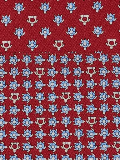 Ferragamo Men's Turtles Print Silk Tie | Thumbnail 4 Ferragamo Men's Turtles Print Silk Tie | Thumbnail 4
