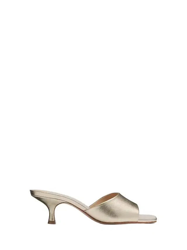 Schutz Women's Dethalia Metallic Leather Sandals - Platina