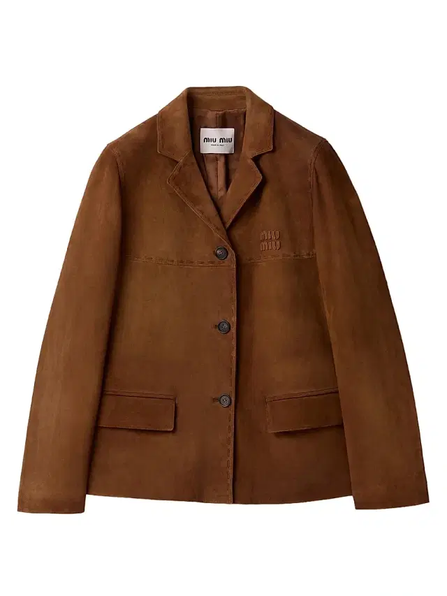 Miu Miu Women's Suede Jacket - Brown