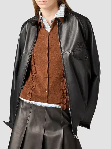 Miu Miu Women's Cashmere and Silk Cardigan - Brown - Size 6 | Thumbnail 2