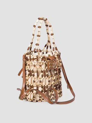 Miu Miu Women's Mesh Bucket Bag | Thumbnail 4 Miu Miu Women's Mesh Bucket Bag | Thumbnail 4