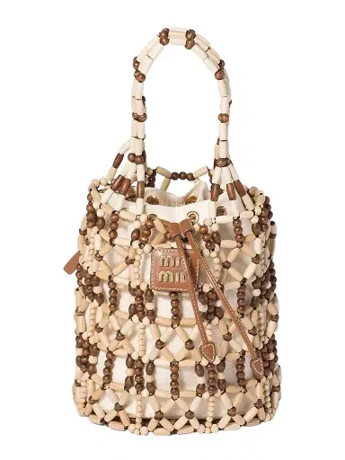 Miu Miu Women's Mesh Bucket Bag | Thumbnail 1 Miu Miu Women's Mesh Bucket Bag | Thumbnail 1