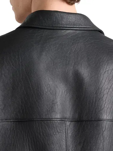 Prada Men's Nappa Leather Jacket | Thumbnail 5 Prada Men's Nappa Leather Jacket | Thumbnail 5