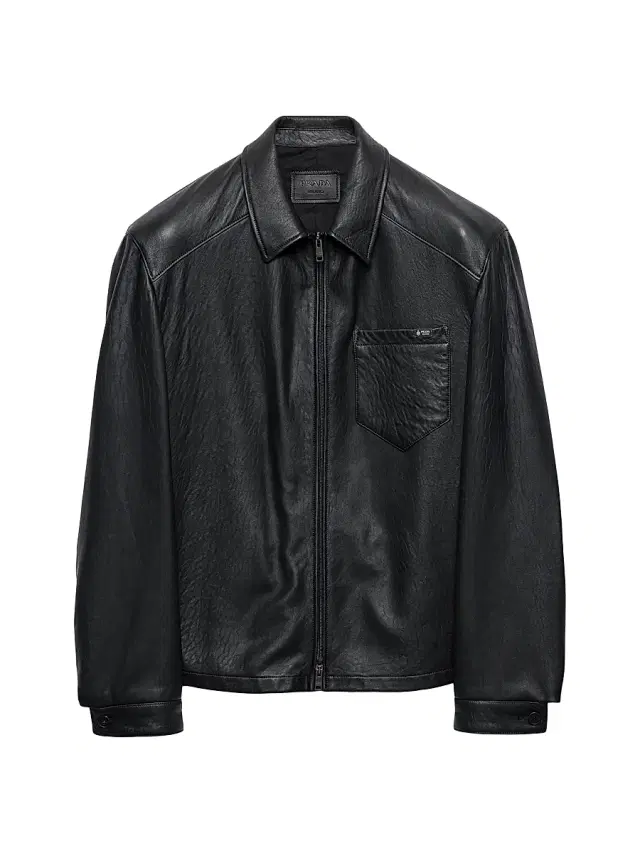 Prada Men's Nappa Leather Jacket - Black