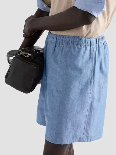 Prada Men's Chambray Bermuda Shorts - Blue | Thumbnail 5