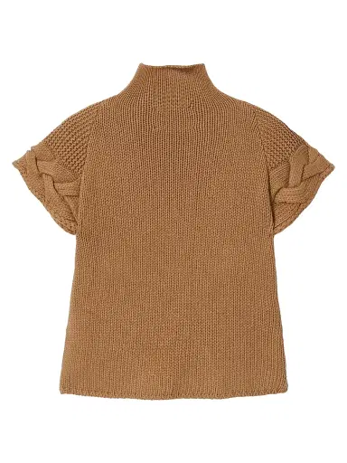 La DoubleJ Women's Portrait Sweater - Solid Brown - Size XS | Thumbnail 2