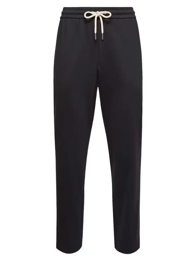 Moncler Men's Sweatpants in Technical Jersey - Dark Blue