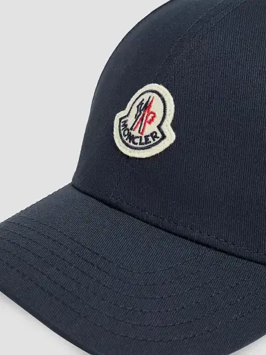 Moncler Men's Baseball Hat in Cotton Gabardine | Thumbnail 3 Moncler Men's Baseball Hat in Cotton Gabardine | Thumbnail 3