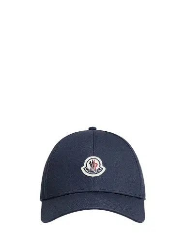 Moncler Men's Baseball Hat in Cotton Gabardine | Thumbnail 1 Moncler Men's Baseball Hat in Cotton Gabardine | Thumbnail 1