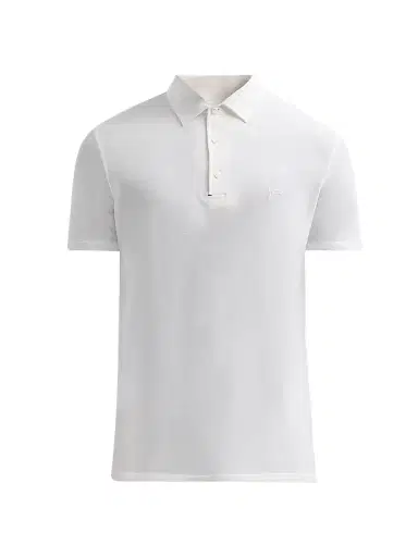 Isaia Men's Cotton Pique Polo Shirt - White - Size XXL | Thumbnail 1 Isaia Men's Cotton Pique Polo Shirt - White - Size XXL | Thumbnail 1
