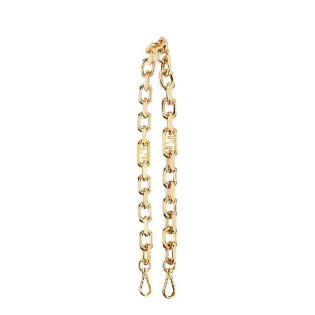 Fendi Strap You Gold-colored metal shoulder strap