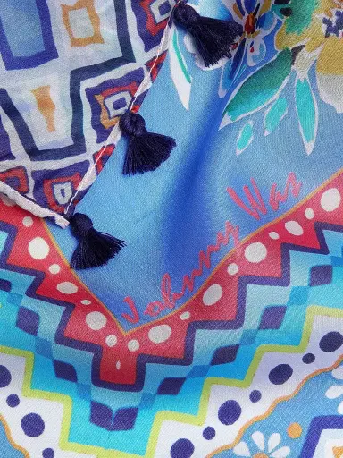 Johnny Was Women's Tiana Floral Silk Scarf - Tiana Scarf | Thumbnail 3 Johnny Was Women's Tiana Floral Silk Scarf - Tiana Scarf | Thumbnail 3