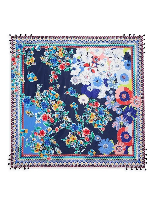 Johnny Was Women's Tiana Floral Silk Scarf - Tiana Scarf