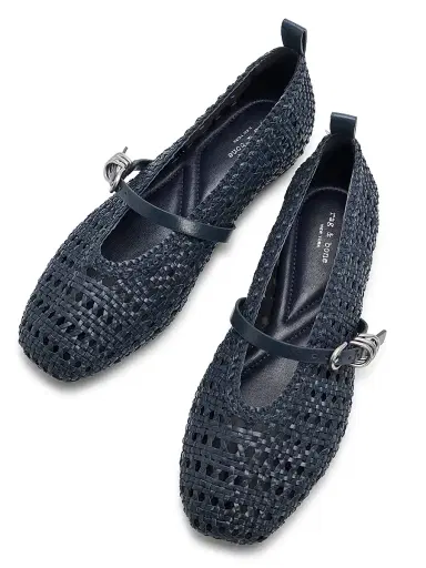 rag & bone Women's Spire Woven Mary Janes | Thumbnail 4