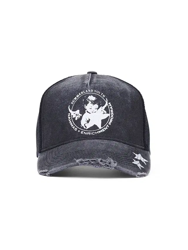 Nahmias Men's Youth Enrichment Trucker Hat - Worn Black