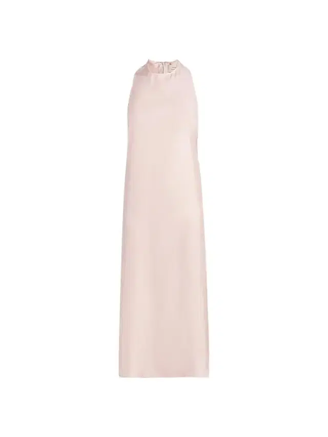 Women's Paloma Twist Back Silk Midi-Slipdress - Light Pink