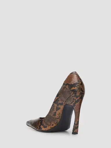 Schutz Women's Lexi 105MM Snake-Embossed Leather Pumps - Pecan Brown | Thumbnail 2 Schutz Women's Lexi 105MM Snake-Embossed Leather Pumps - Pecan Brown | Thumbnail 2