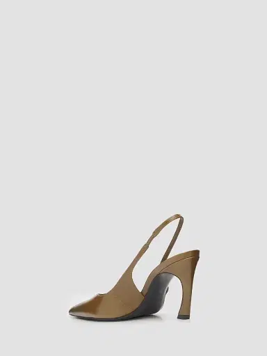 Schutz Women's Lexi 90MM Leather Slingback Pumps - Dried Olive | Thumbnail 2 Schutz Women's Lexi 90MM Leather Slingback Pumps - Dried Olive | Thumbnail 2