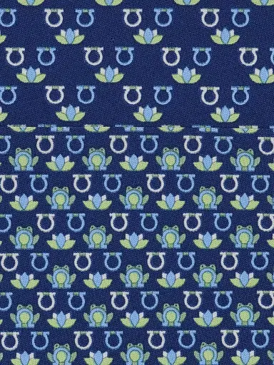 Ferragamo Men's Frog Print Silk Tie | Thumbnail 4