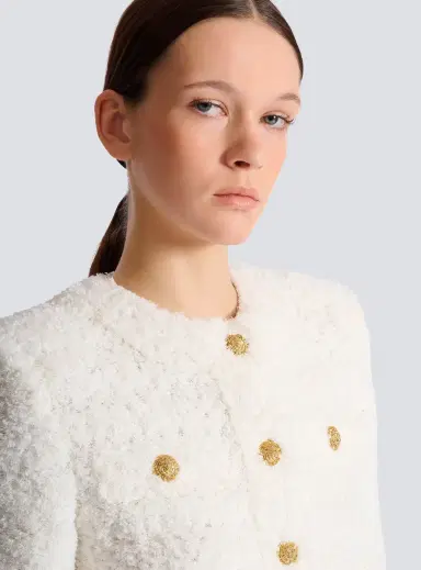 Balmain Cardigan in dotted tweed | Thumbnail 7 Balmain Cardigan in dotted tweed | Thumbnail 7