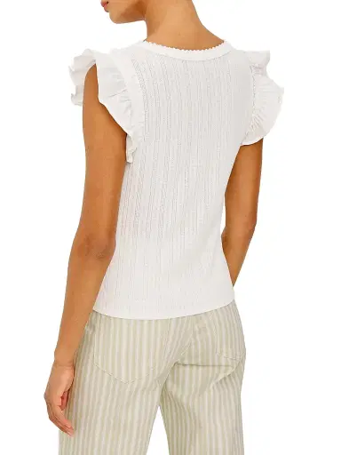 RAILS Women's Giovanna Pointelle-Knit Top | Thumbnail 4 RAILS Women's Giovanna Pointelle-Knit Top | Thumbnail 4