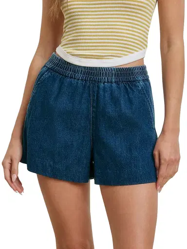 Favorite Daughter Women's The Malibu Denim Shorts - Deerfield - Size XL | Thumbnail 4