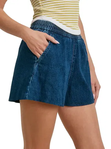 Favorite Daughter Women's The Malibu Denim Shorts - Deerfield - Size XL | Thumbnail 5