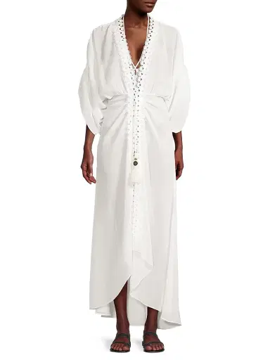 Ramy Brook Women's Raelynn Maxi Dress - White - Size Large | Thumbnail 3