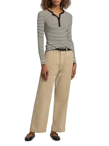 Nili Lotan Women's Whitney Stretch Cotton Pants - Vintage Washed Solstice - Size 10 | Thumbnail 2 Nili Lotan Women's Whitney Stretch Cotton Pants - Vintage Washed Solstice - Size 10 | Thumbnail 2
