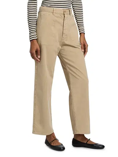 Nili Lotan Women's Whitney Stretch Cotton Pants - Vintage Washed Solstice - Size 10 | Thumbnail 4 Nili Lotan Women's Whitney Stretch Cotton Pants - Vintage Washed Solstice - Size 10 | Thumbnail 4