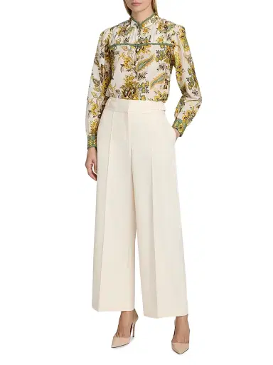 Elie Tahari Women's The Leah Wide-Leg Pants | Thumbnail 2