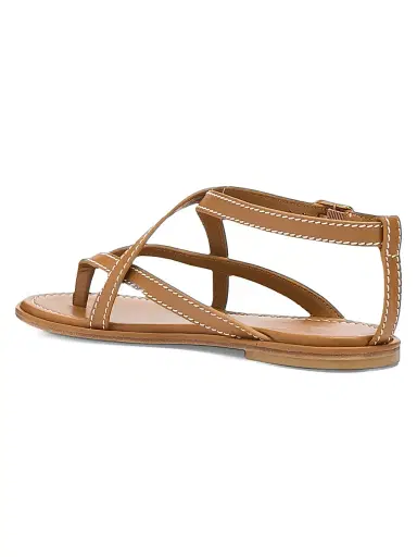 Stuart Weitzman Women's Park Leather Sandals - Boho Tan - Size 9.5 | Thumbnail 4