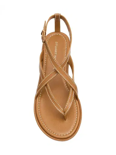 Stuart Weitzman Women's Park Leather Sandals - Boho Tan - Size 9.5 | Thumbnail 5