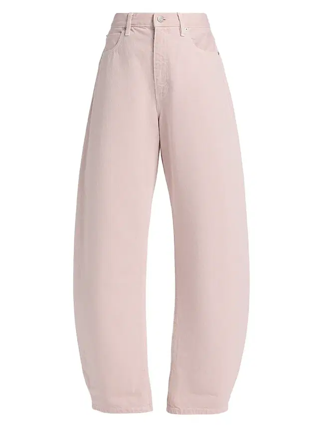 FRAME Women's The Bubble Cotton Barrel-Leg Jeans - Taffy