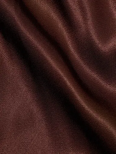 LAMARQUE Women's Emile Satin Relaxed-Fit Pants - Brown - Size Large | Thumbnail 7
