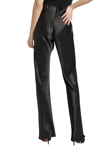 LAMARQUE Women's Emile Satin Relaxed-Fit Pants - Black - Size XS | Thumbnail 5 LAMARQUE Women's Emile Satin Relaxed-Fit Pants - Black - Size XS | Thumbnail 5