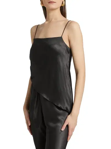 LAMARQUE Women's Solange Satin Relaxed-Fit Cami | Thumbnail 4 LAMARQUE Women's Solange Satin Relaxed-Fit Cami | Thumbnail 4