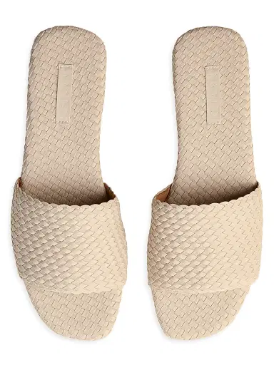 Naghedi Women's St. Barths Slide Sandals - Ecru - Size 11 | Thumbnail 3