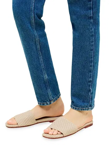 Naghedi Women's St. Barths Slide Sandals - Ecru - Size 11 | Thumbnail 6