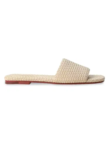 Naghedi Women's St. Barths Slide Sandals - Ecru - Size 11 | Thumbnail 1
