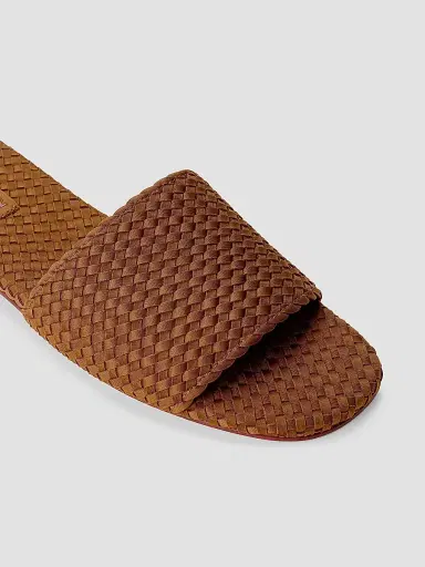 Naghedi Women's St. Barths Slide Sandals - Teak - Size 11 | Thumbnail 2